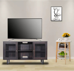 Bedroom Solid Wood TV Stand Cabinet With Drawers Small Volume OEM